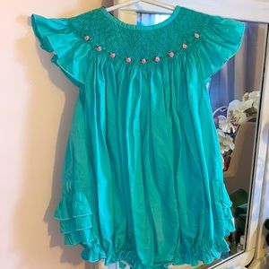 Smocked Blessings Romper/Bubble